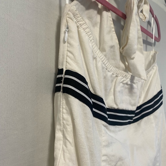 Esprit White Linen Halter Dress Size 10 - Picture 5 of 10